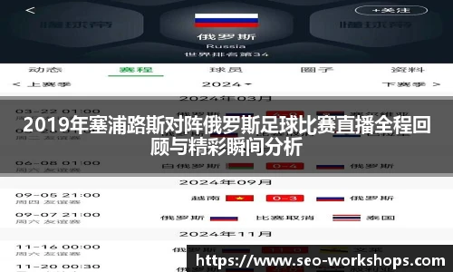 2019年塞浦路斯对阵俄罗斯足球比赛直播全程回顾与精彩瞬间分析